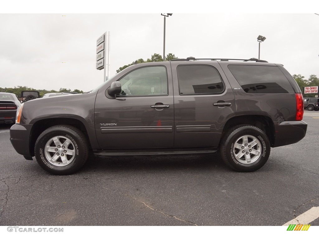 2011 Yukon SLT - Storm Gray Metallic / Light Titanium photo #4