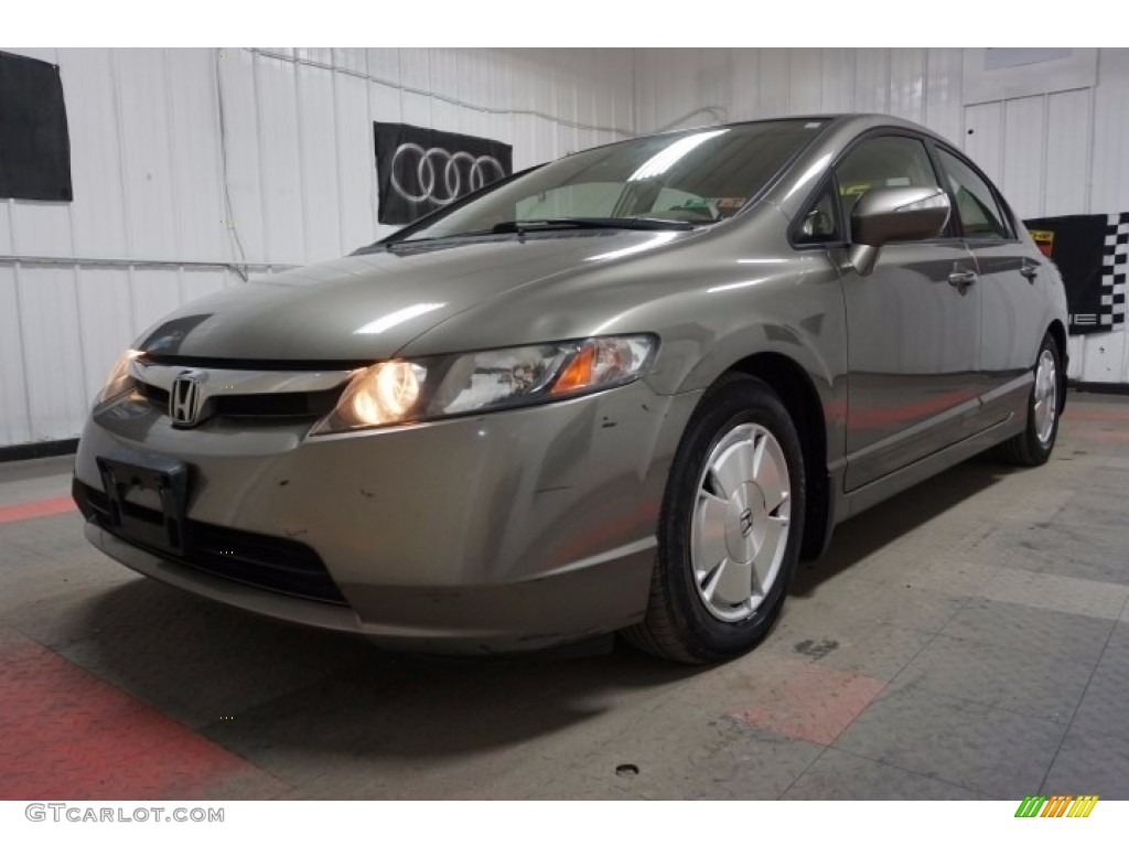 Galaxy Gray Metallic 2008 Honda Civic Hybrid Sedan Exterior Photo #115473279