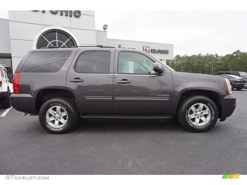 2011 Yukon SLT - Storm Gray Metallic / Light Titanium photo #8