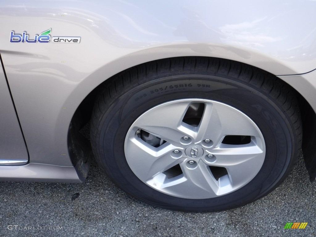 2012 Sonata Hybrid - Hyper Silver Metallic / Gray photo #3