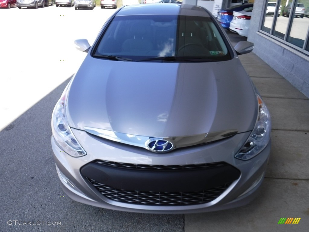 2012 Sonata Hybrid - Hyper Silver Metallic / Gray photo #4