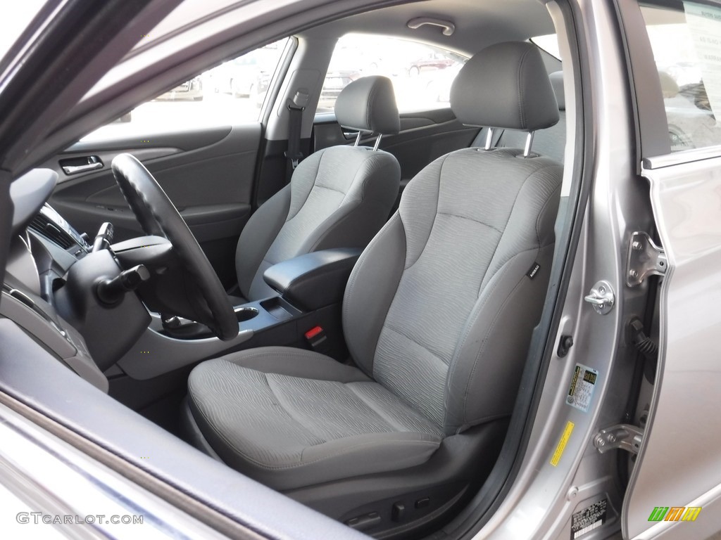 2012 Sonata Hybrid - Hyper Silver Metallic / Gray photo #11