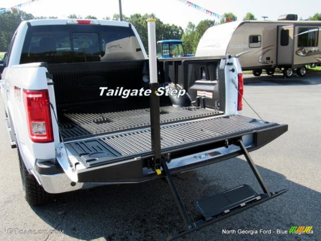 2016 F150 Lariat SuperCrew 4x4 - Oxford White / Medium Light Camel photo #5