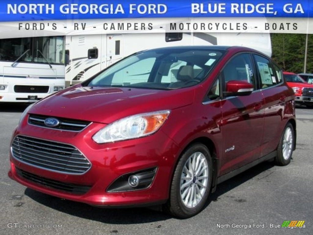 2016 C-Max Hybrid SEL - Ruby Red / Medium Light Stone photo #1