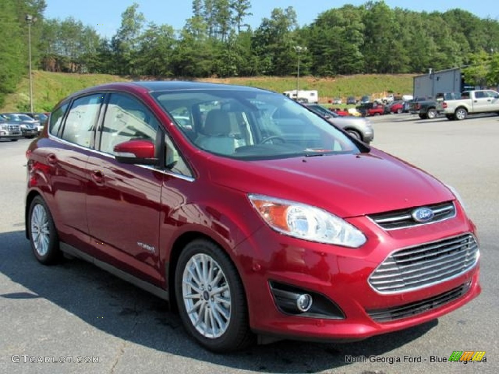 2016 C-Max Hybrid SEL - Ruby Red / Medium Light Stone photo #2
