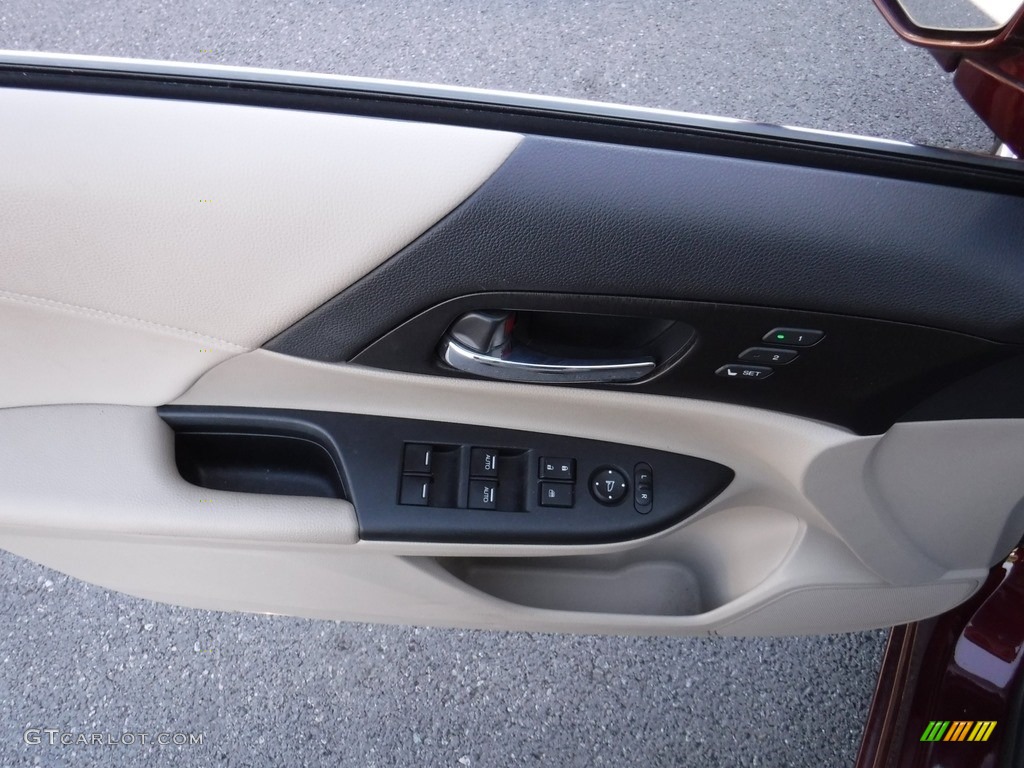 2014 Accord EX-L V6 Sedan - Basque Red Pearl II / Ivory photo #11