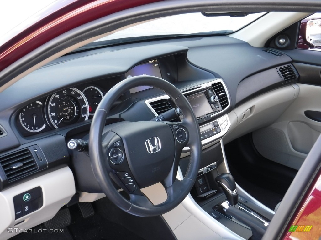 2014 Accord EX-L V6 Sedan - Basque Red Pearl II / Ivory photo #12