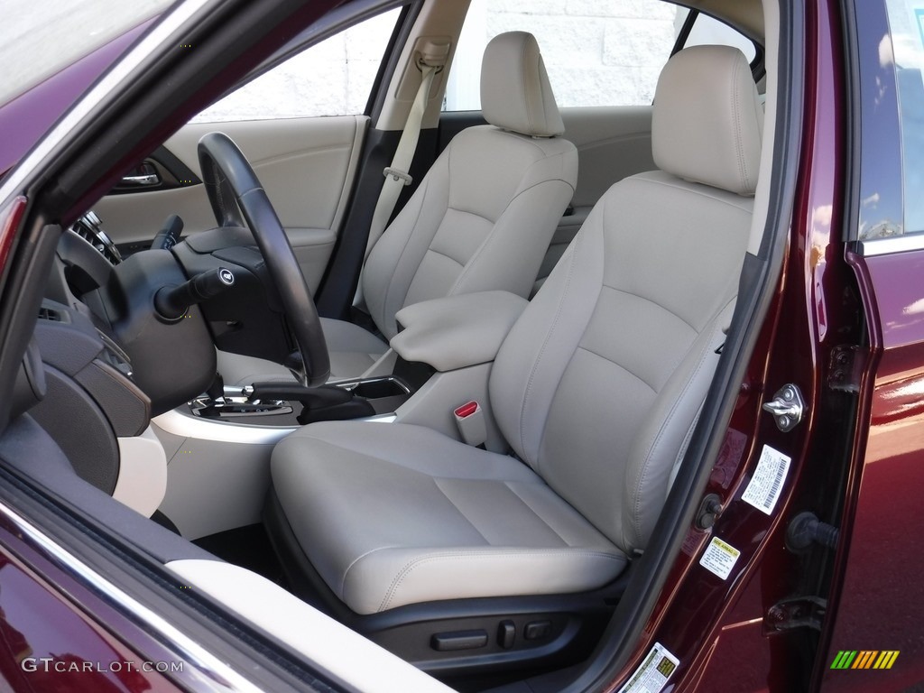 2014 Accord EX-L V6 Sedan - Basque Red Pearl II / Ivory photo #13