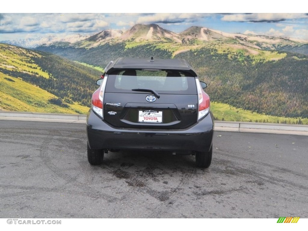 2016 Prius c One - Black Sand Pearl / Ash/Black photo #4