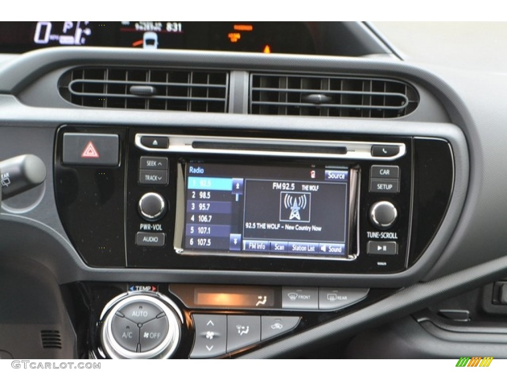 2016 Prius c One - Black Sand Pearl / Ash/Black photo #6
