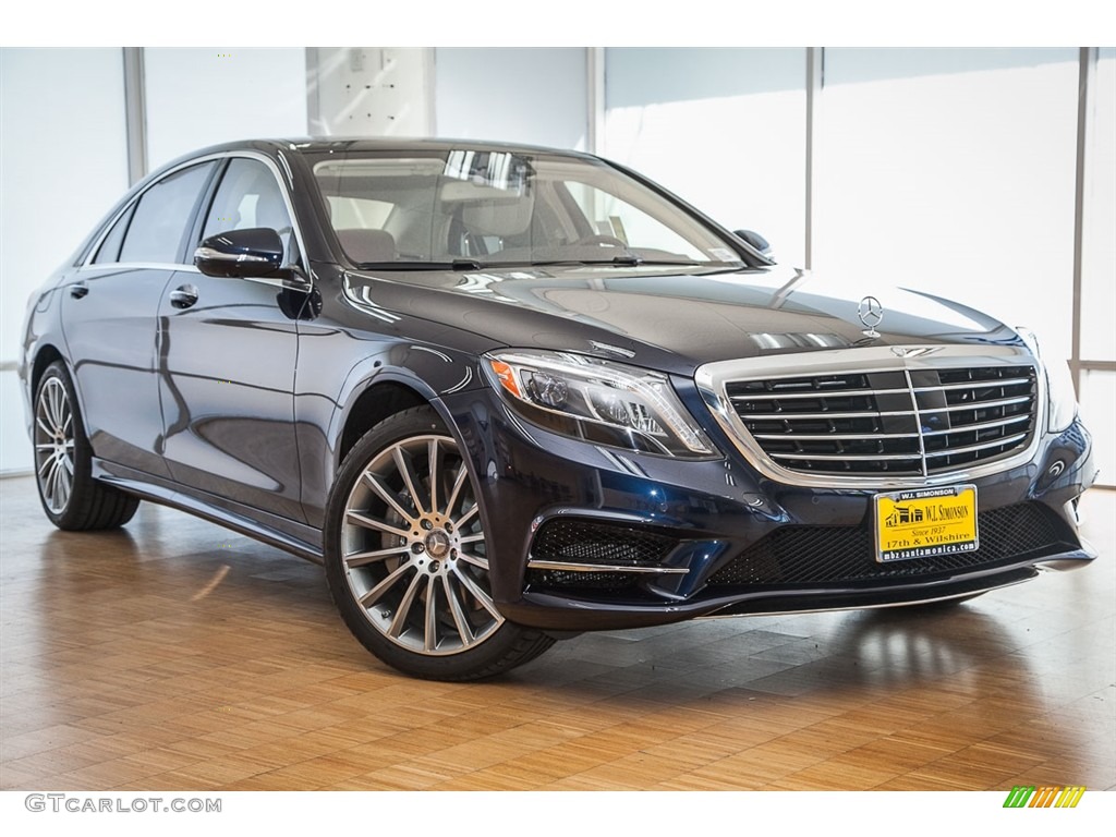 2016 S 550 Sedan - Lunar Blue Metallic / Silk Beige/Espresso Brown photo #12