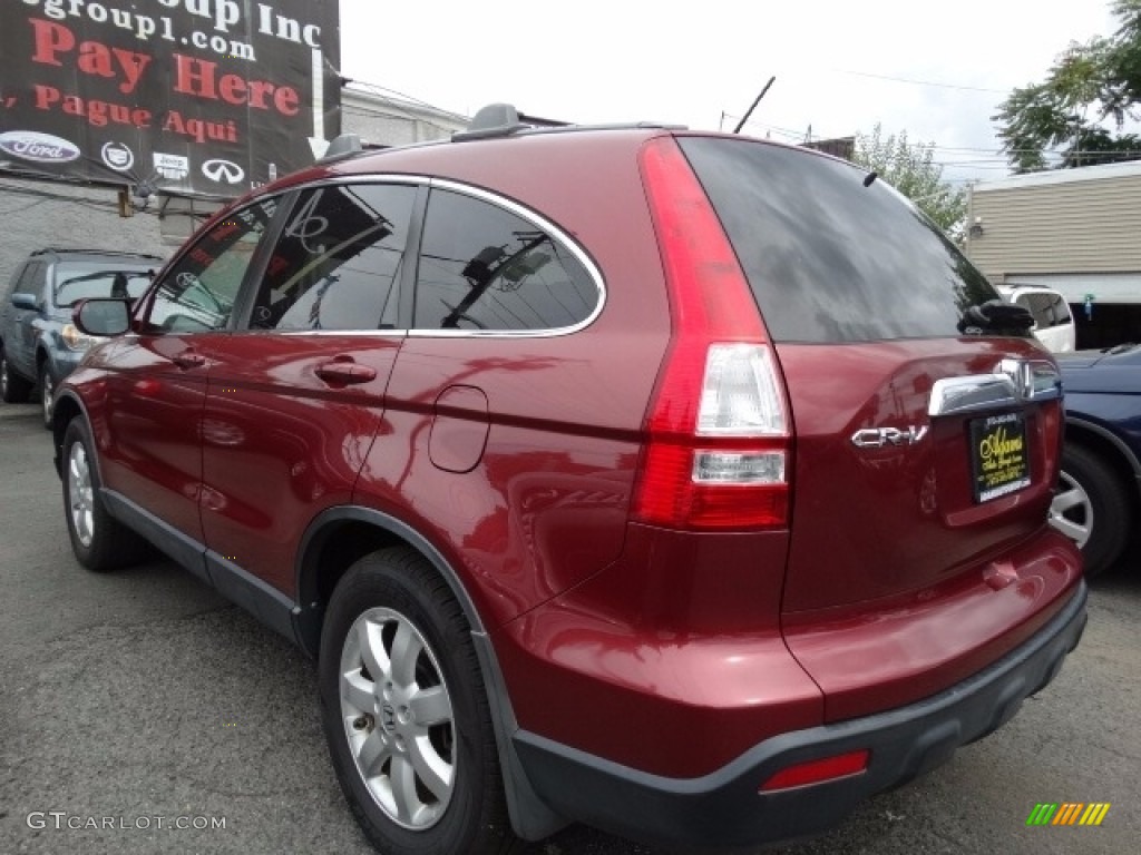 2007 CR-V EX-L 4WD - Tango Red Pearl / Black photo #6