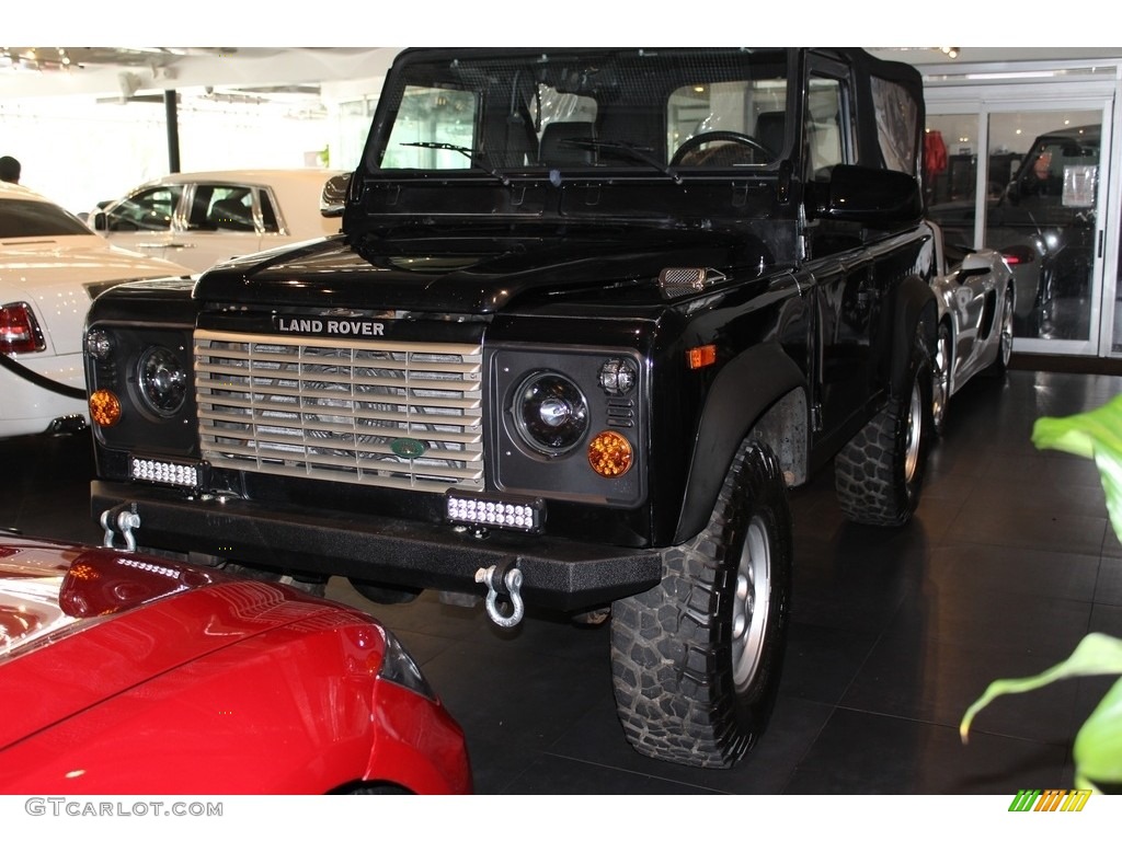 Black Land Rover Defender