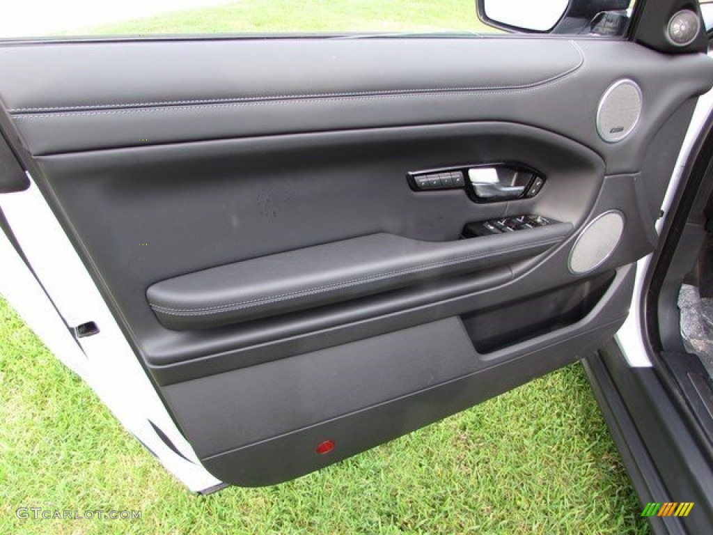 2017 Land Rover Range Rover Evoque Convertible HSE Dynamic Ebony/Ebony Door Panel Photo #115490167