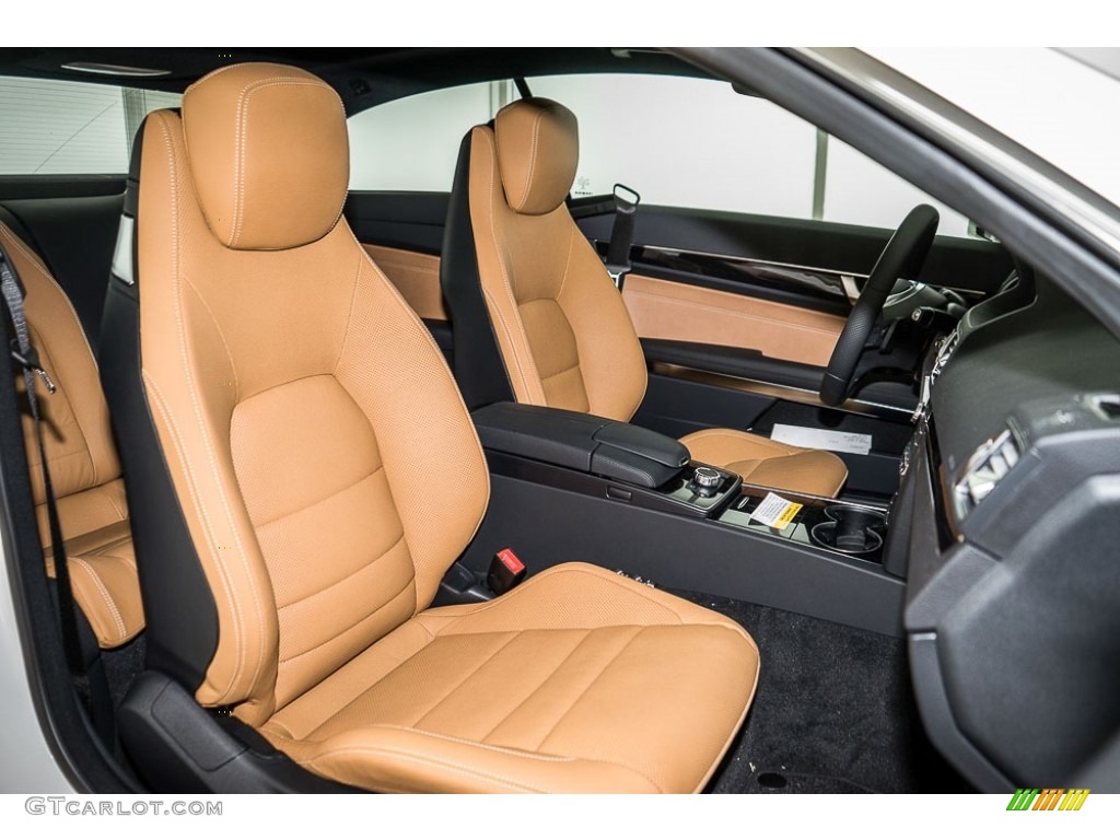 Natural Beige/Black Interior 2017 Mercedes-Benz E 400 Coupe Photo #115493692