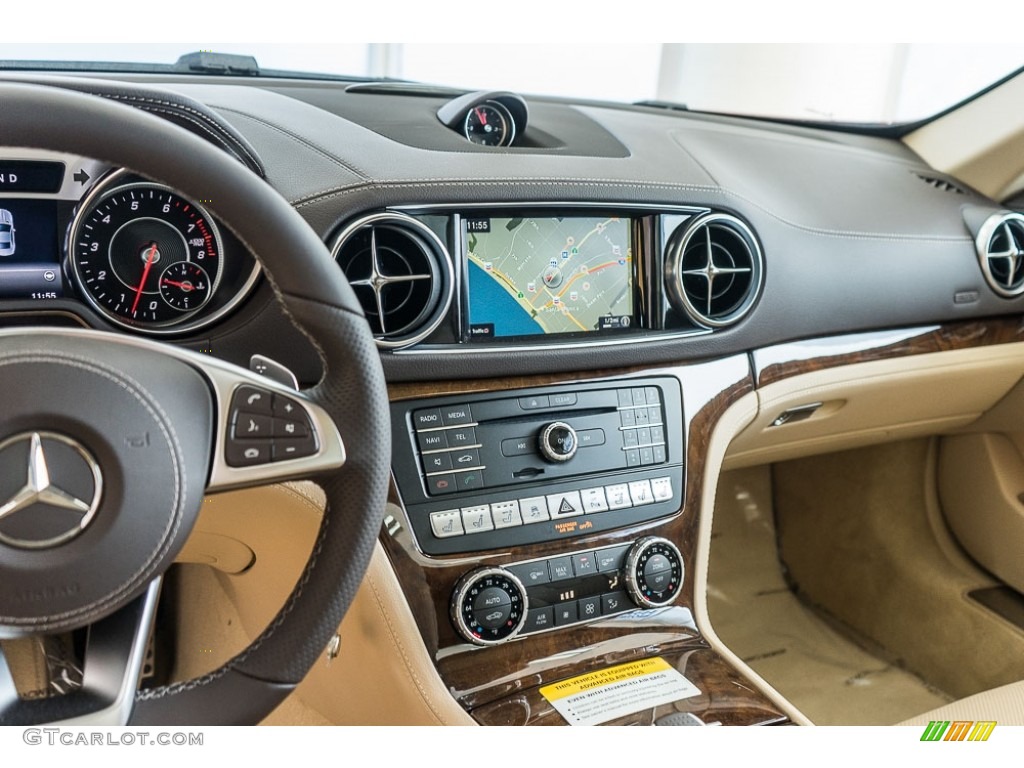2017 Mercedes-Benz SL 450 Roadster Ginger Beige/Espresso Brown Dashboard Photo #115494568