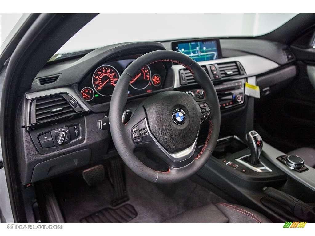 Black Interior 2017 BMW 4 Series 430i Gran Coupe Photo #115495312