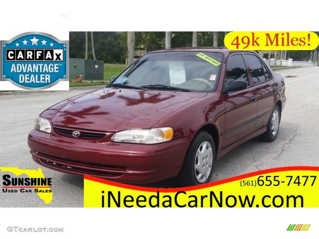 Venetian Red Pearl Toyota Corolla