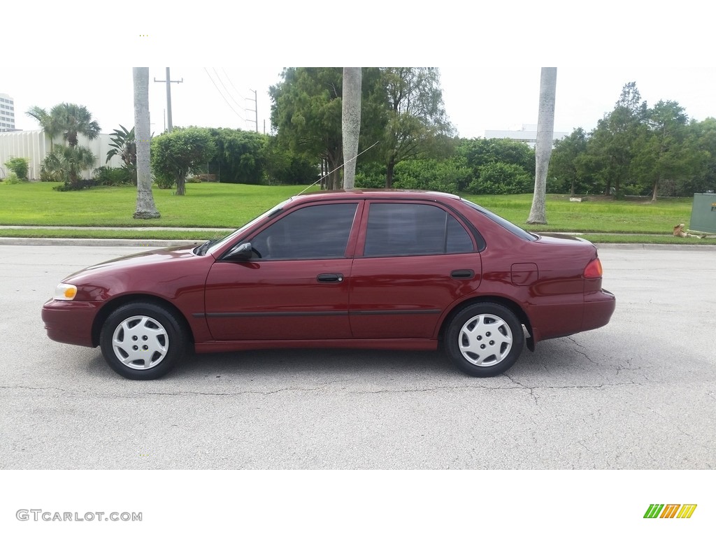 1999 Corolla CE - Venetian Red Pearl / Pebble Beige photo #2