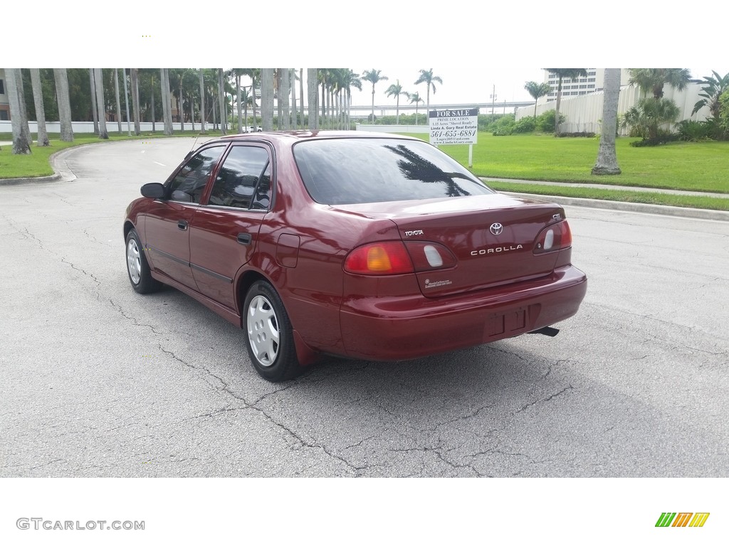 1999 Corolla CE - Venetian Red Pearl / Pebble Beige photo #3