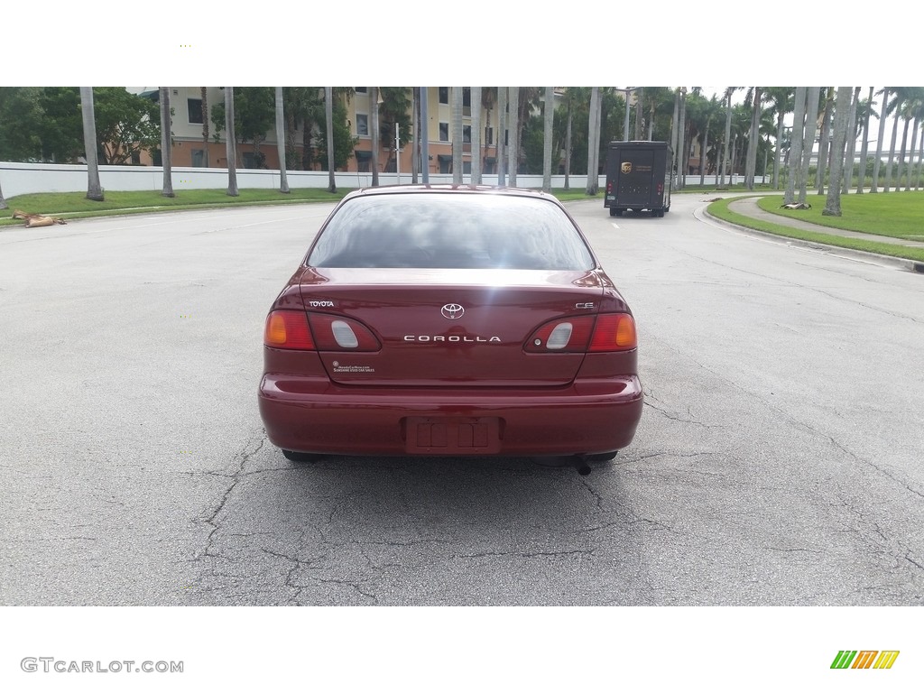 1999 Corolla CE - Venetian Red Pearl / Pebble Beige photo #4