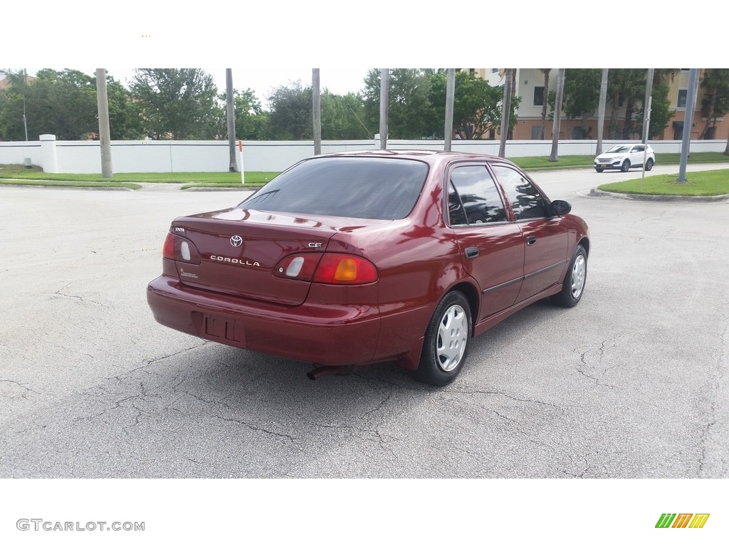 1999 Corolla CE - Venetian Red Pearl / Pebble Beige photo #5