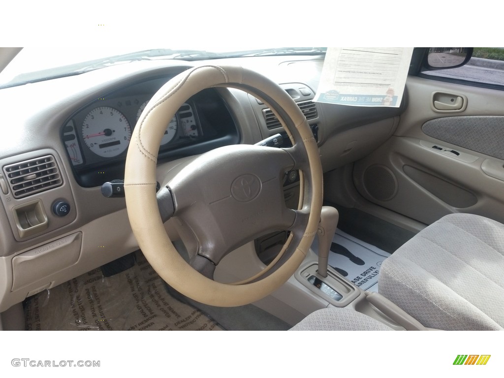 1999 Corolla CE - Venetian Red Pearl / Pebble Beige photo #11