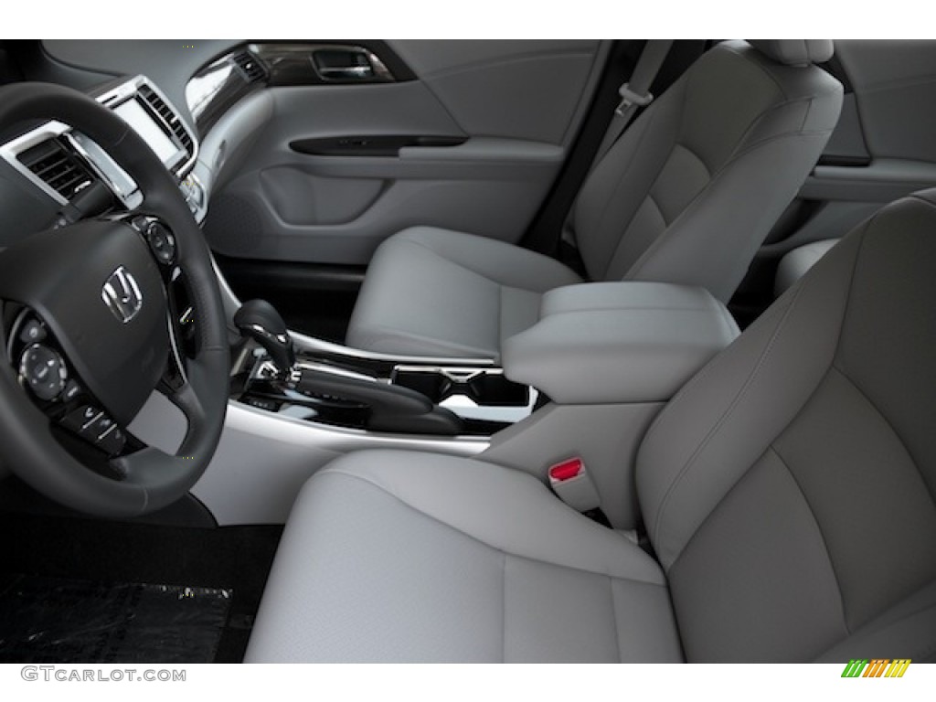 2017 Accord EX-L V6 Sedan - Modern Steel Metallic / Gray photo #9
