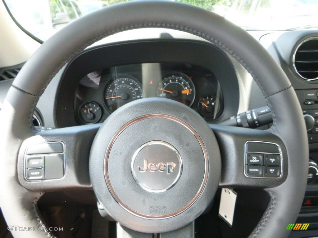 2017 Jeep Patriot High Altitude Dark Slate Gray Steering Wheel Photo #115504681