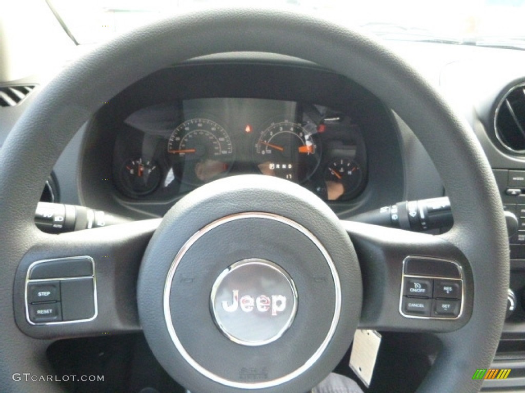 2017 Jeep Compass Sport 4x4 Dark Slate Gray Steering Wheel Photo #115504891