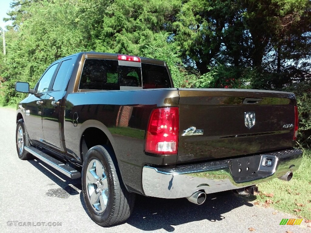 2013 1500 SLT Quad Cab 4x4 - Western Brown Pearl / Canyon Brown/Light Frost Beige photo #7