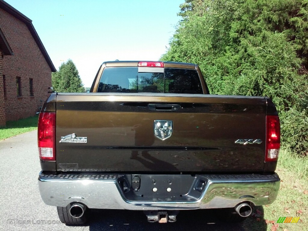 2013 1500 SLT Quad Cab 4x4 - Western Brown Pearl / Canyon Brown/Light Frost Beige photo #8