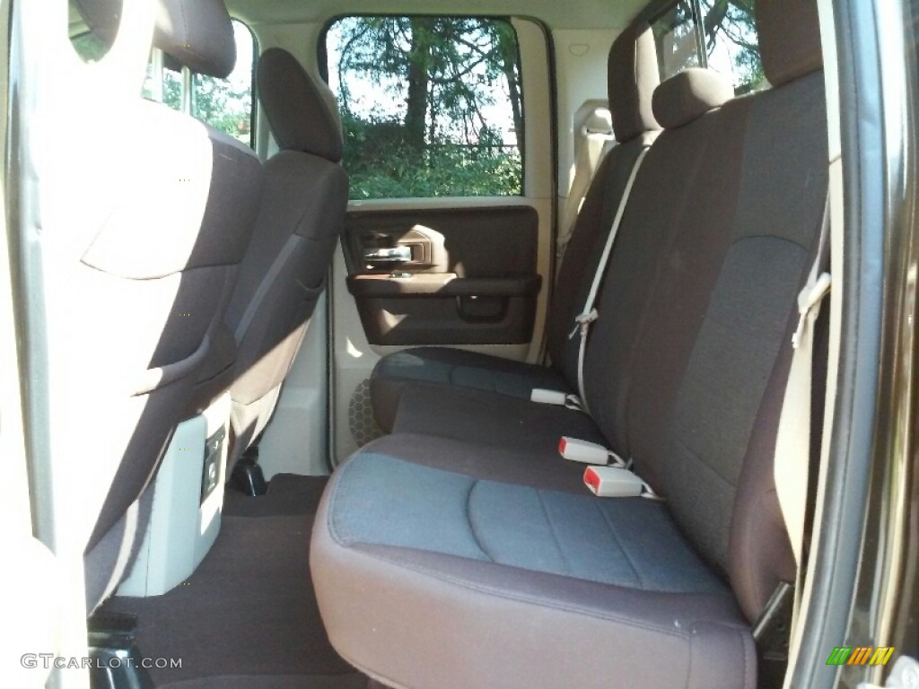 2013 1500 SLT Quad Cab 4x4 - Western Brown Pearl / Canyon Brown/Light Frost Beige photo #10