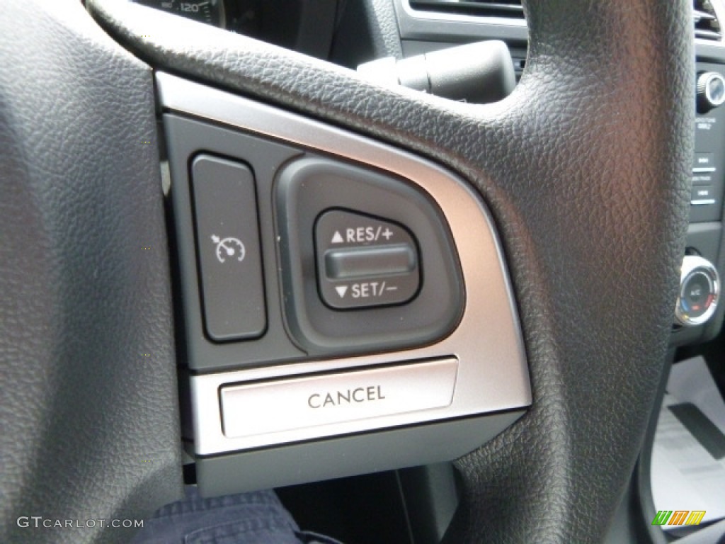 2016 Subaru Crosstrek 2.0i Black Steering Wheel Photo #115507486