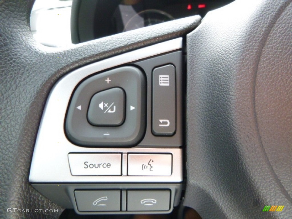 2016 Subaru Crosstrek 2.0i Black Steering Wheel Photo #115507513