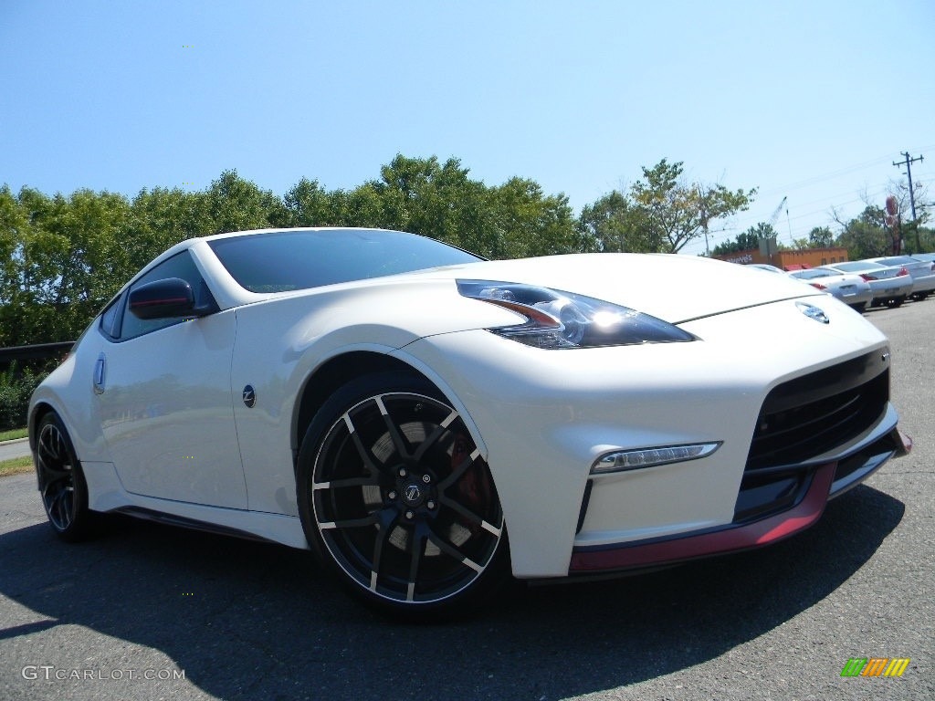 Pearl White 2015 Nissan 370Z NISMO Tech Coupe Exterior Photo #115512085