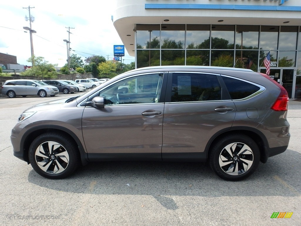 2015 CR-V Touring - Urban Titanium Metallic / Beige photo #2