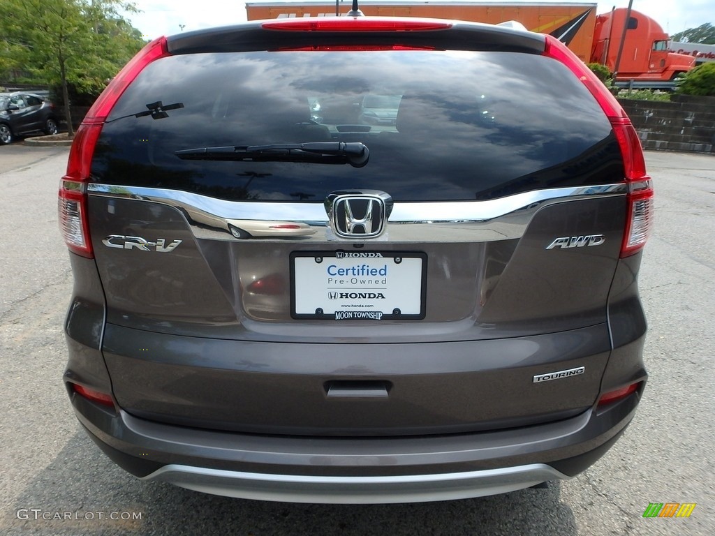2015 CR-V Touring - Urban Titanium Metallic / Beige photo #4