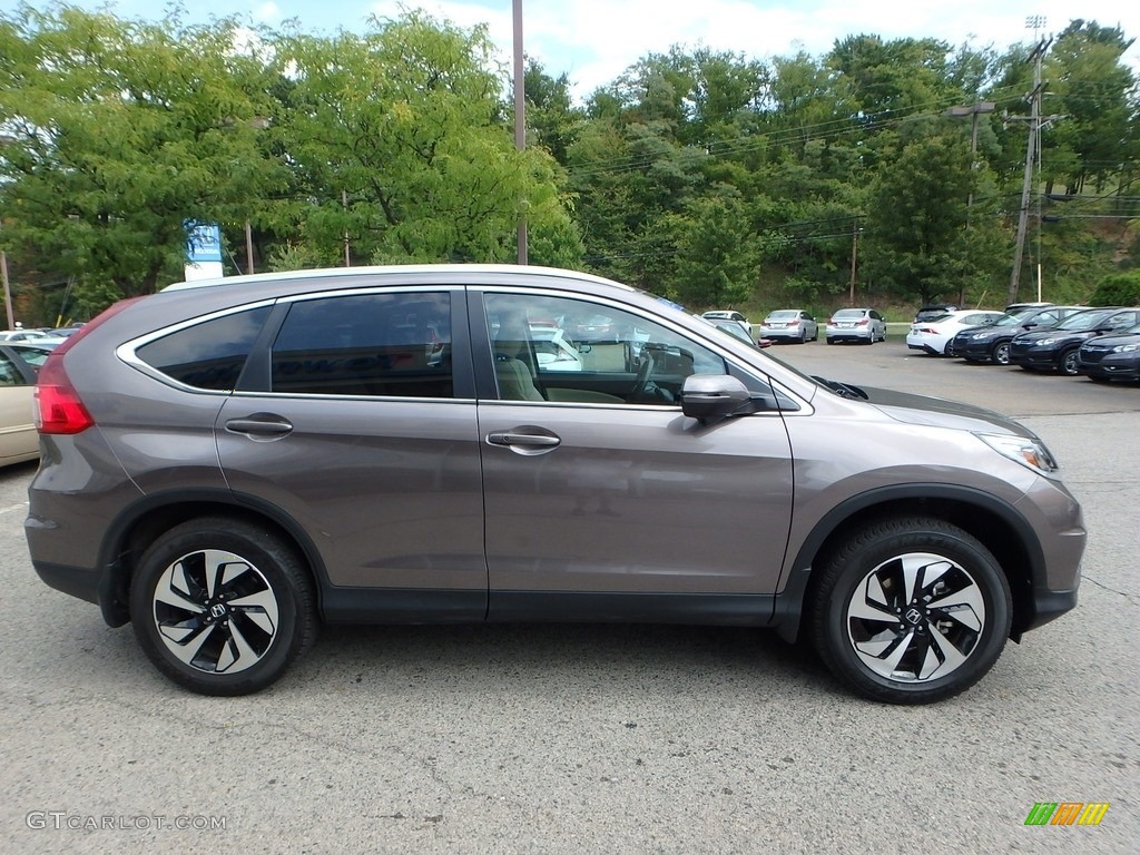 2015 CR-V Touring - Urban Titanium Metallic / Beige photo #7