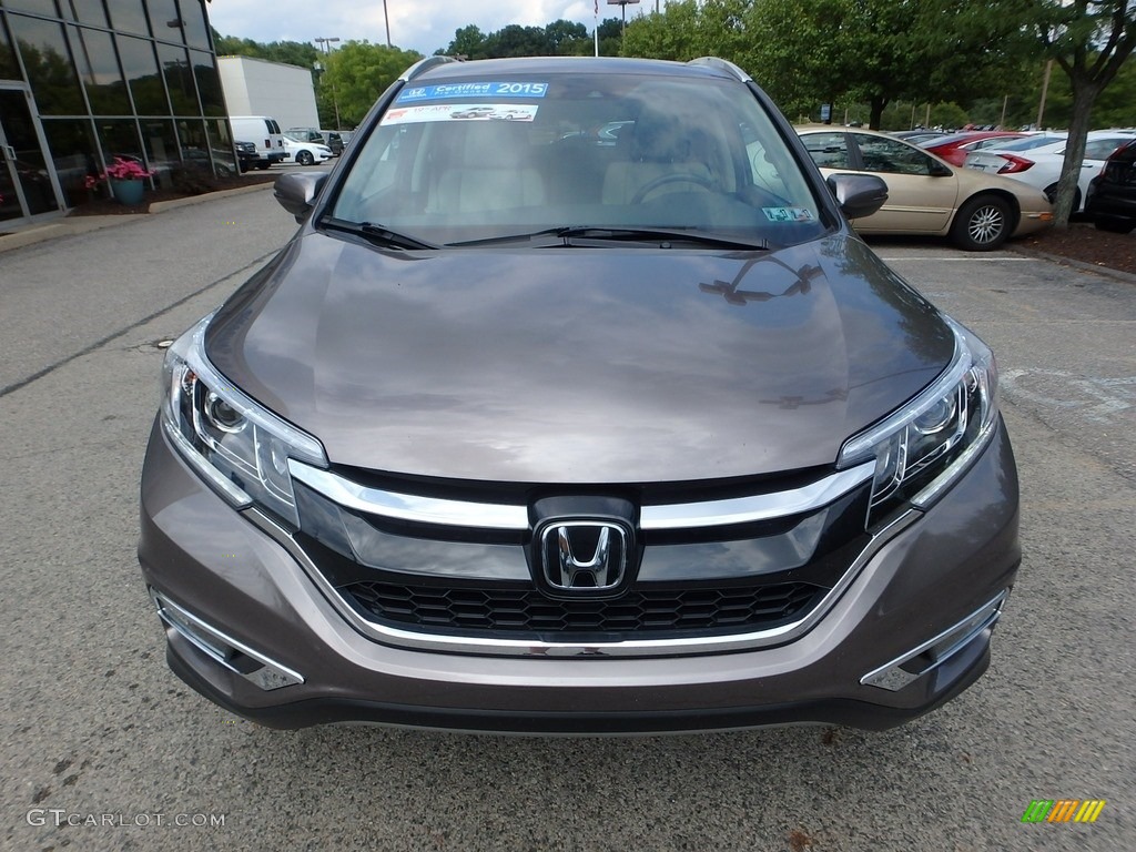 2015 CR-V Touring - Urban Titanium Metallic / Beige photo #9