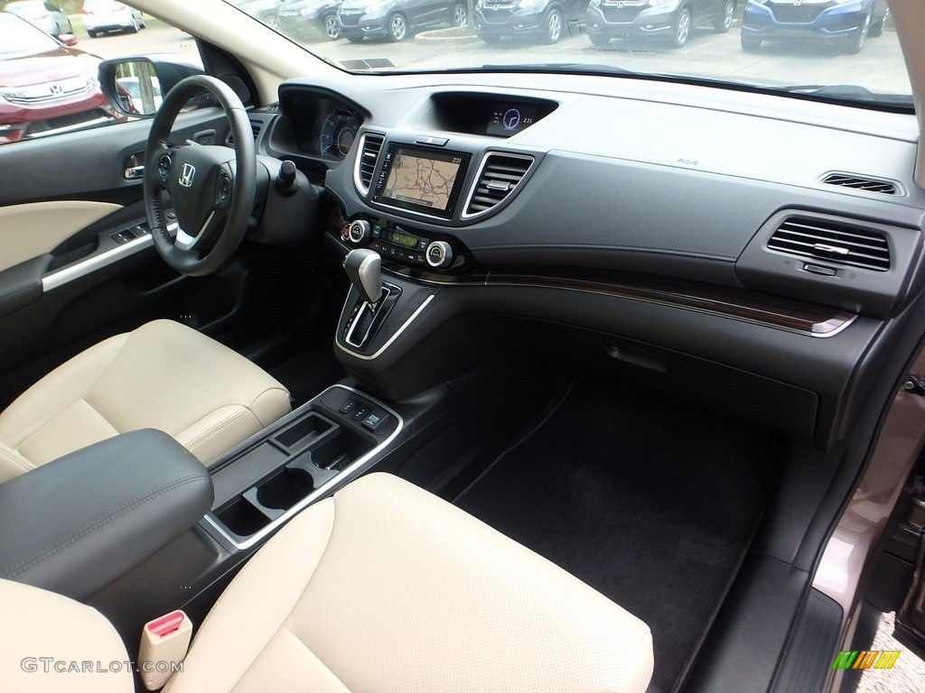 2015 CR-V Touring - Urban Titanium Metallic / Beige photo #12