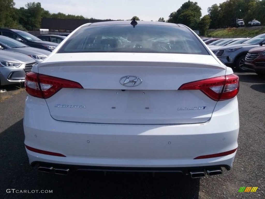 2017 Sonata Limited 2.0T - Quartz White Pearl / Black photo #3