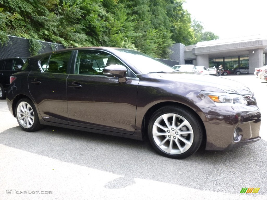 2012 CT 200h Hybrid Premium - Matador Red Mica / Black photo #1
