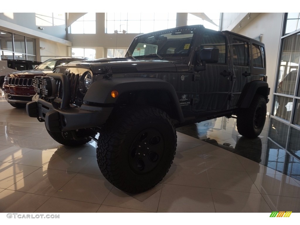 2016 Wrangler Unlimited Sport 4x4 - Granite Crystal Metallic / Black photo #1