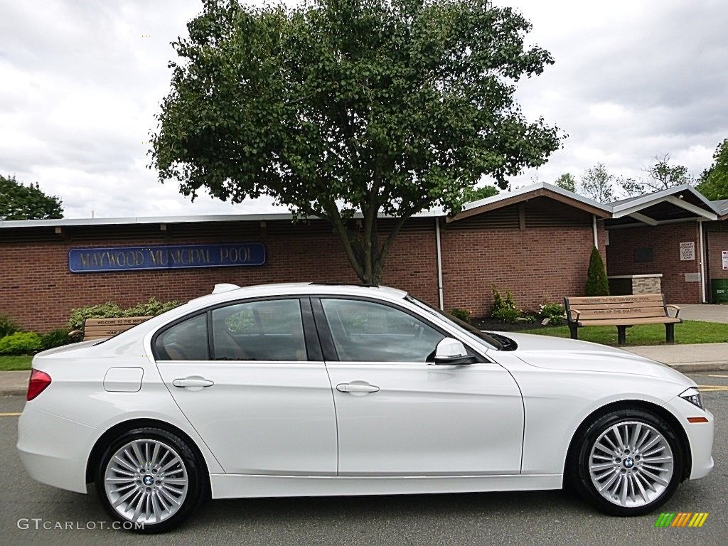 2014 3 Series 328i xDrive Sedan - Alpine White / Saddle Brown photo #6