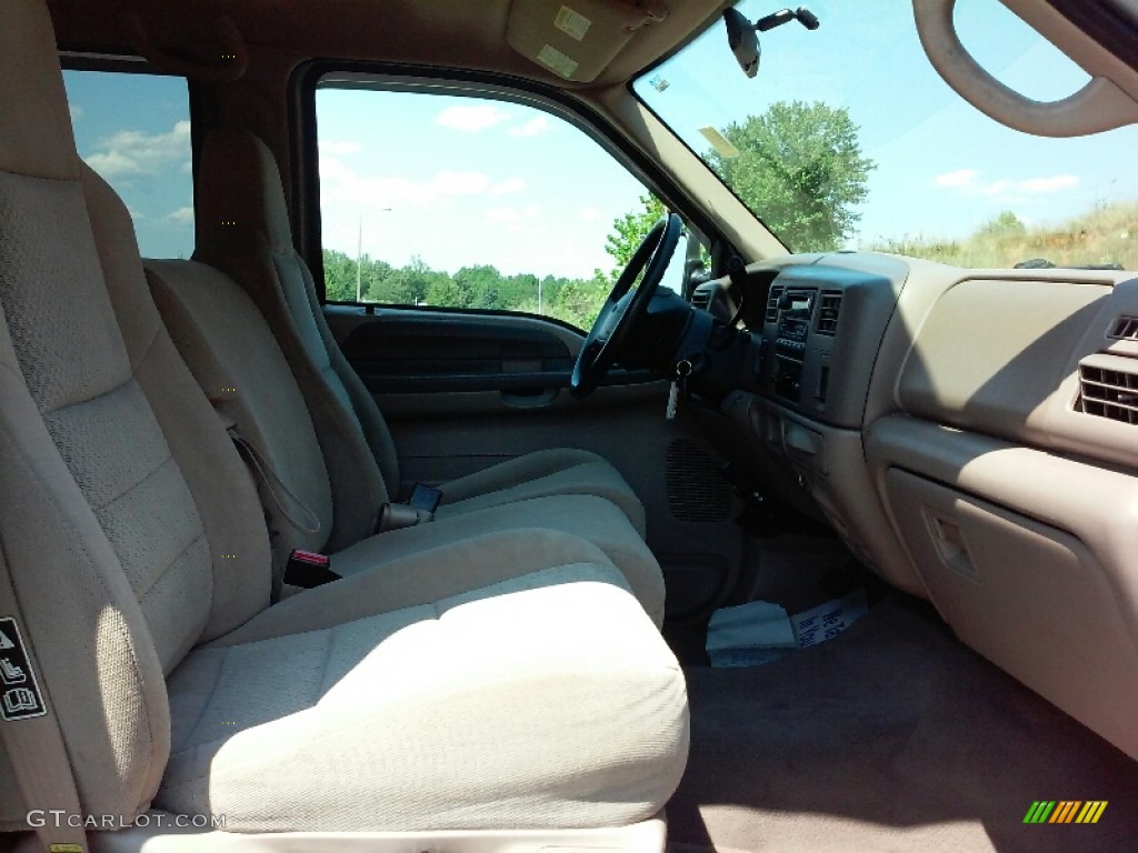 2002 F250 Super Duty XL Crew Cab 4x4 - Arizona Beige Metallic / Medium Parchment photo #13