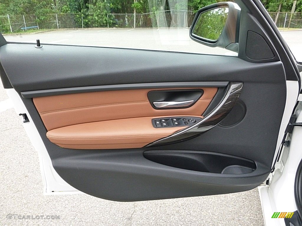2014 BMW 3 Series 328i xDrive Sedan Saddle Brown Door Panel Photo #115517441