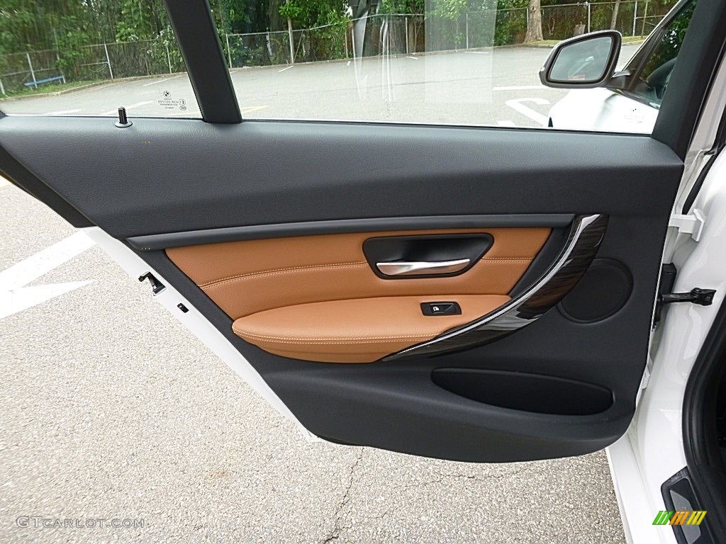 2014 BMW 3 Series 328i xDrive Sedan Saddle Brown Door Panel Photo #115517492