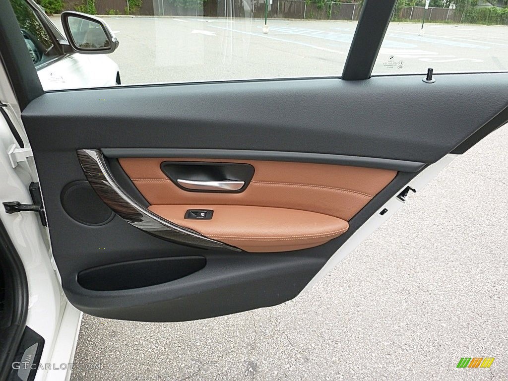 2014 BMW 3 Series 328i xDrive Sedan Saddle Brown Door Panel Photo #115517606