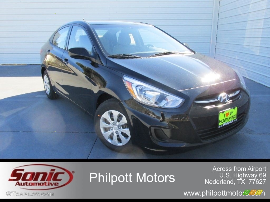 Ultra Black Hyundai Accent